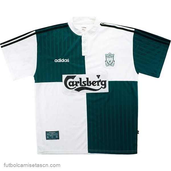 Tailandia Camiseta Liverpool 2ª Retro 1995 1996 Verde